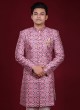 Wedding Wear Mens Printed Indowestern